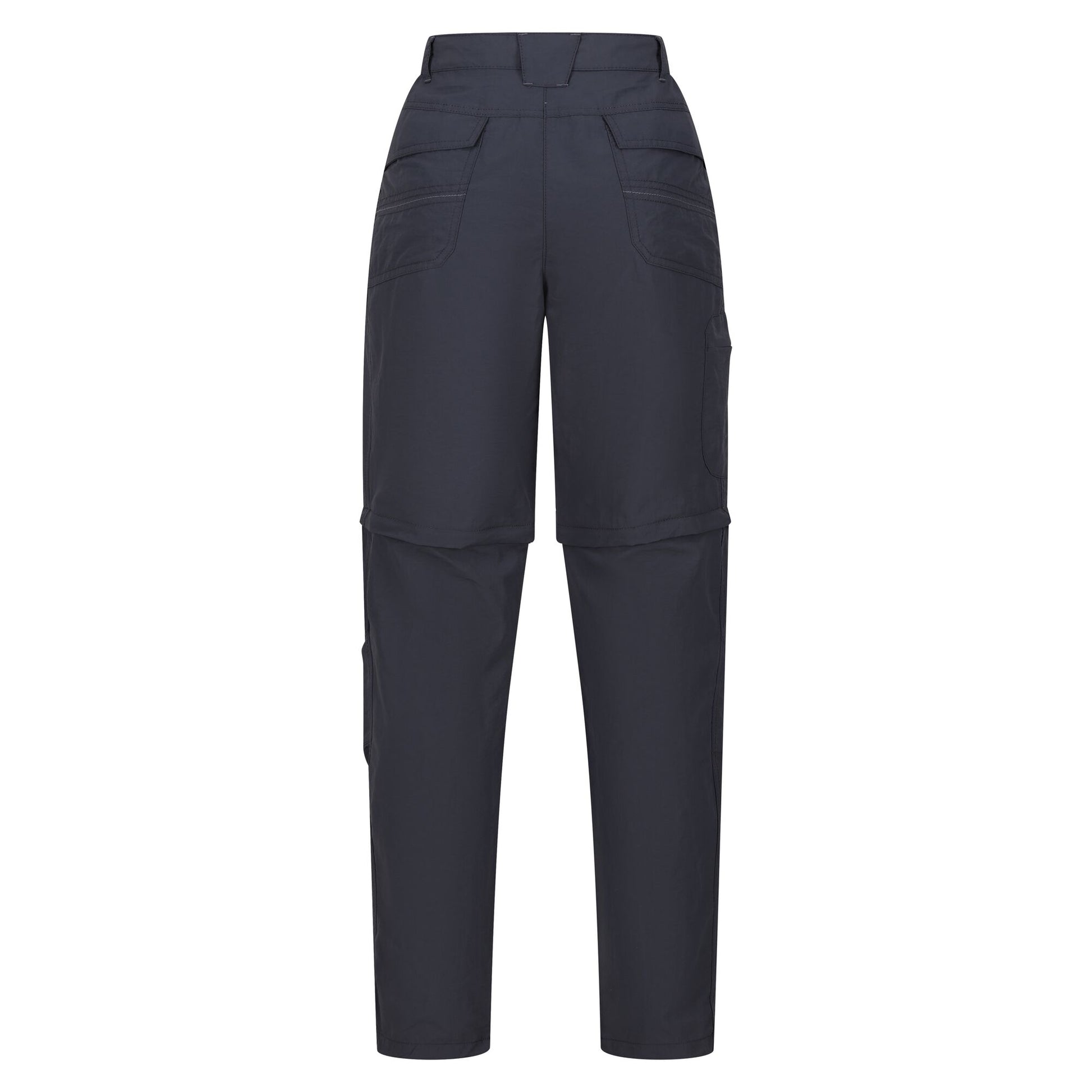 Seal Grey - Back - Regatta Womens-Ladies Chaska II Zip Off Trousers