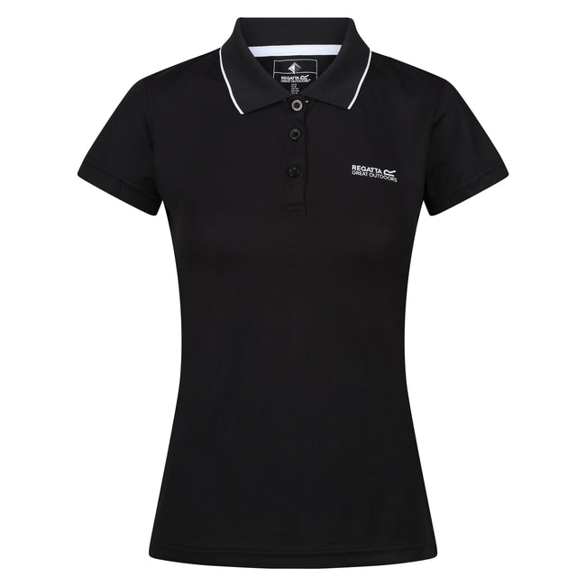 Black - Front - Regatta Womens-Ladies Maverick V Polo Shirt