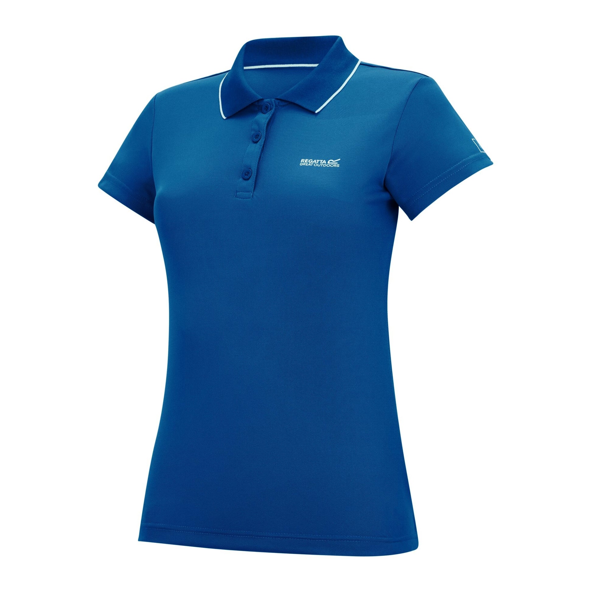 Aviator Blue - Side - Regatta Womens-Ladies Maverick V Polo Shirt