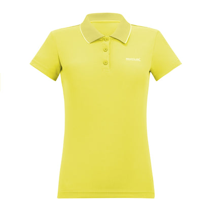 Canary Yellow - Front - Regatta Womens-Ladies Maverick V Polo Shirt