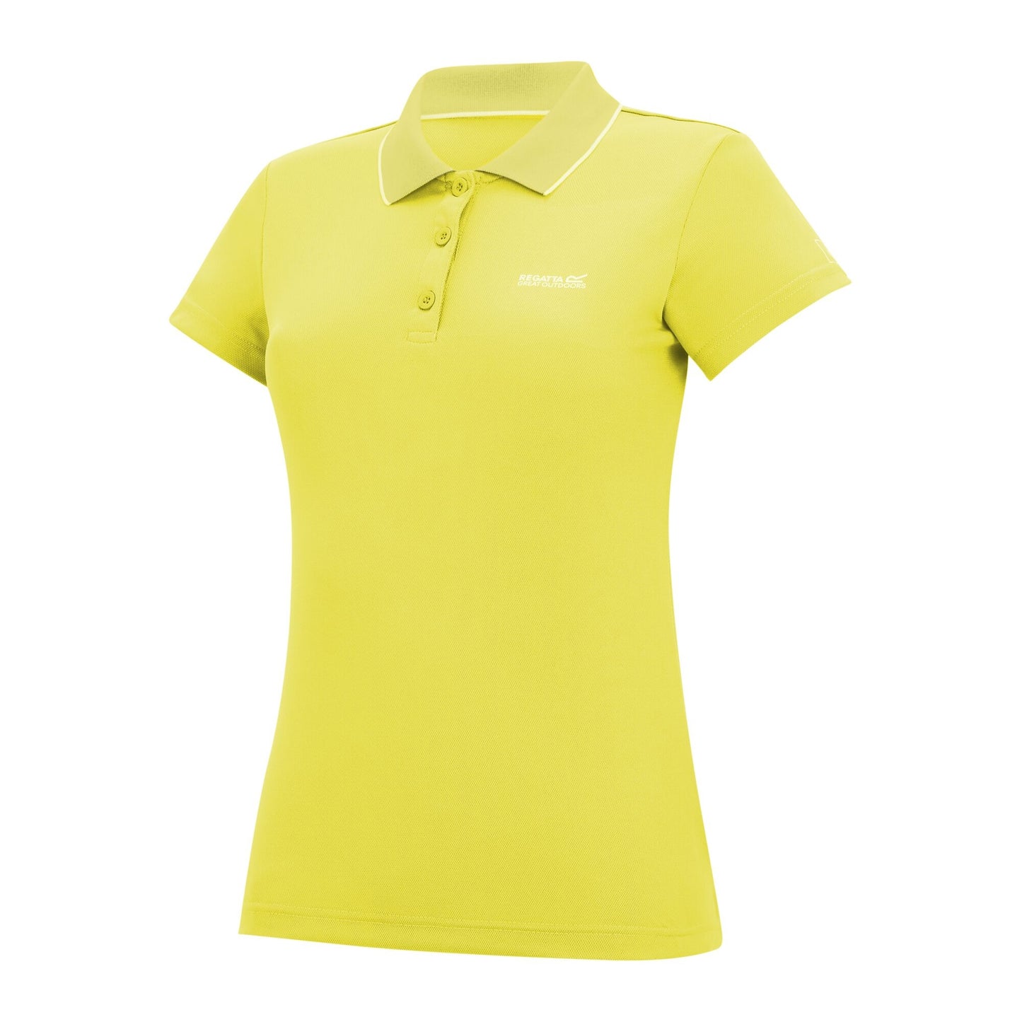 Canary Yellow - Side - Regatta Womens-Ladies Maverick V Polo Shirt