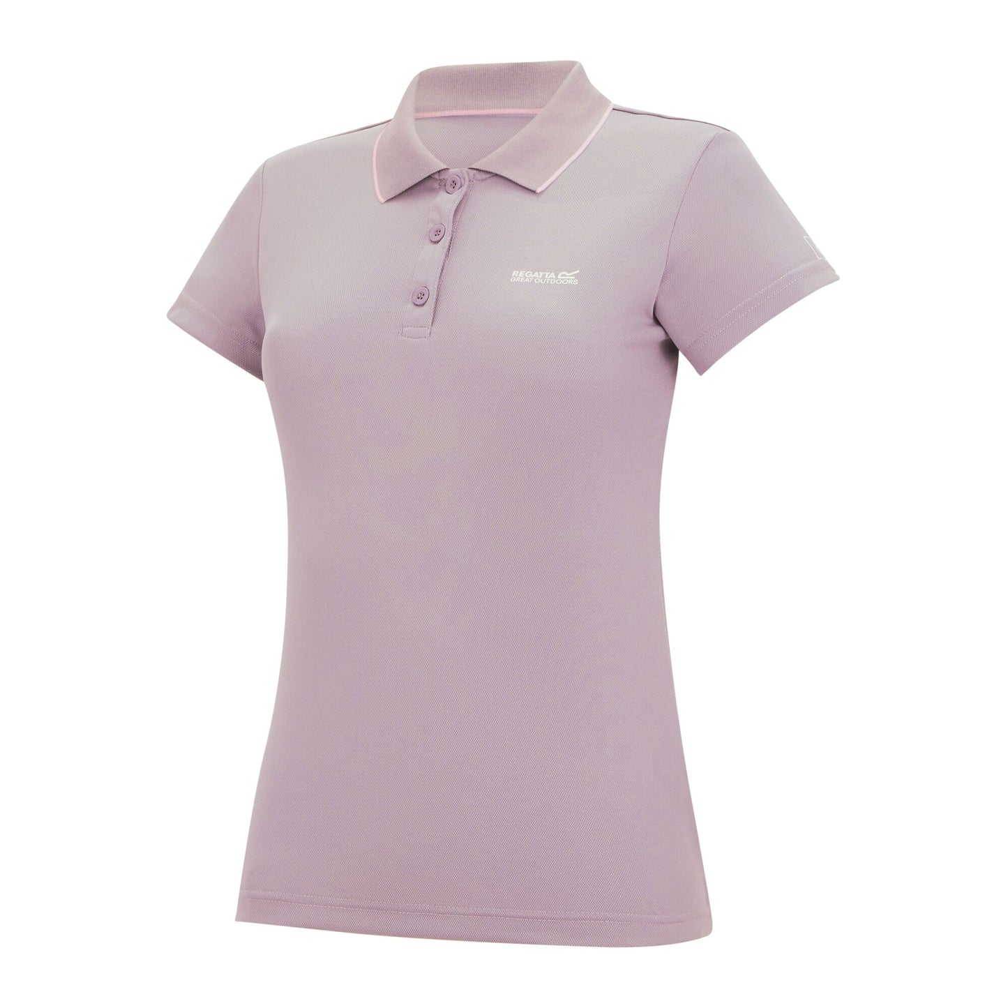 Powder Lilac - Side - Regatta Womens-Ladies Maverick V Polo Shirt