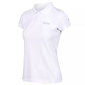 White - Side - Regatta Womens-Ladies Maverick V Polo Shirt