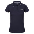 Navy - Side - Regatta Womens-Ladies Maverick V Polo Shirt