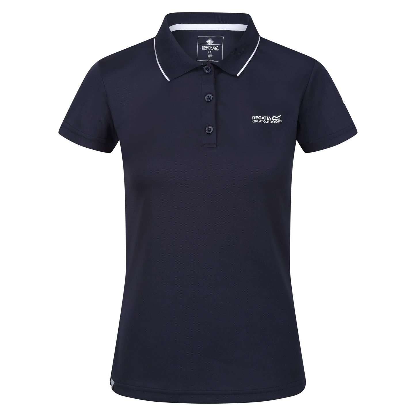 Navy - Front - Regatta Womens-Ladies Maverick V Polo Shirt