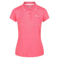 Tropical Pink - Side - Regatta Womens-Ladies Maverick V Polo Shirt