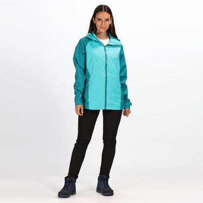 Atlantis-Deep Lake - Side - Regatta Womens-Ladies Atten Waterproof Shell Jacket
