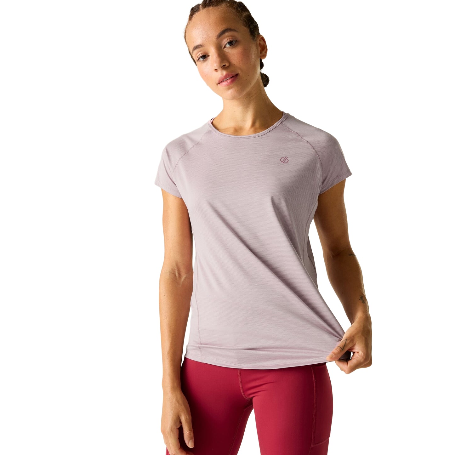 Mauve Shadow - Pack Shot - Dare 2B Womens-Ladies Corral T-Shirt