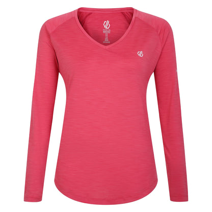 Sorbet Pink - Front - Dare 2B Womens-Ladies Discern Long Sleeve T-Shirt