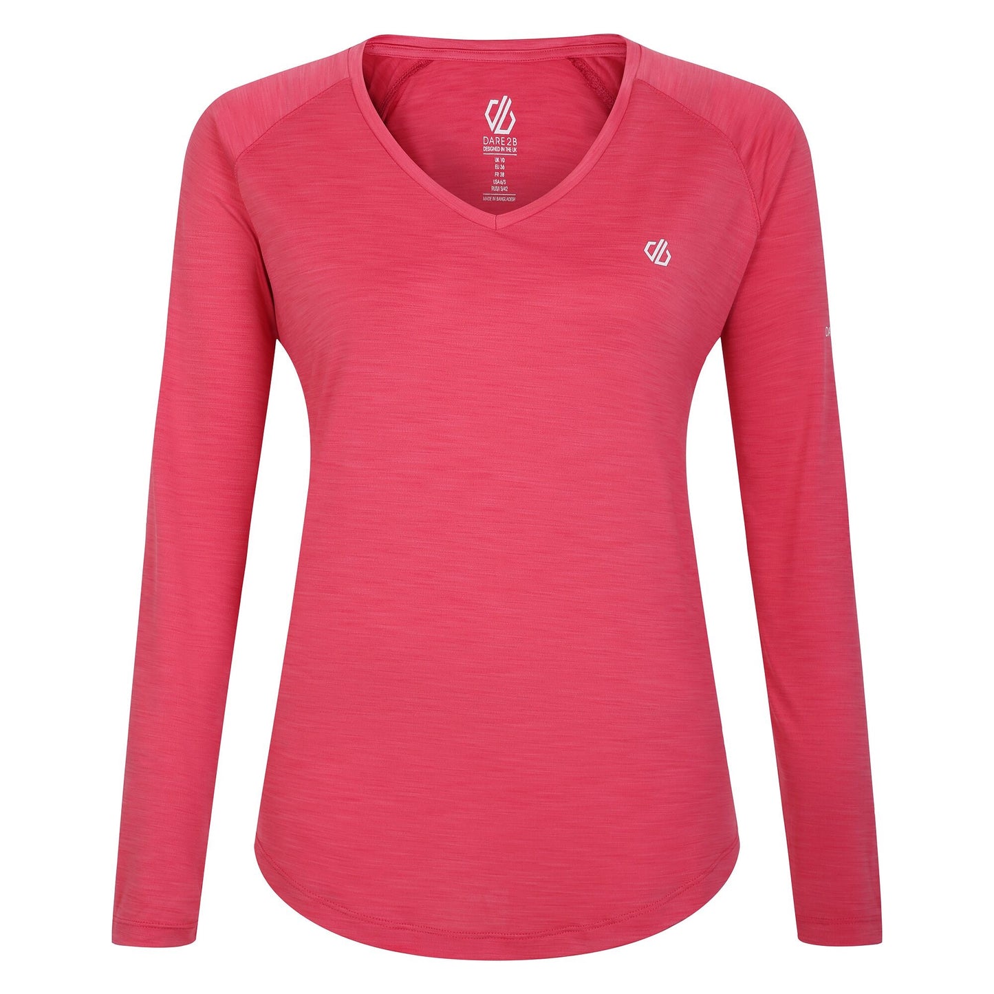 Sorbet Pink - Front - Dare 2B Womens-Ladies Discern Long Sleeve T-Shirt