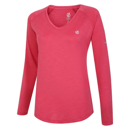 Sorbet Pink - Back - Dare 2B Womens-Ladies Discern Long Sleeve T-Shirt