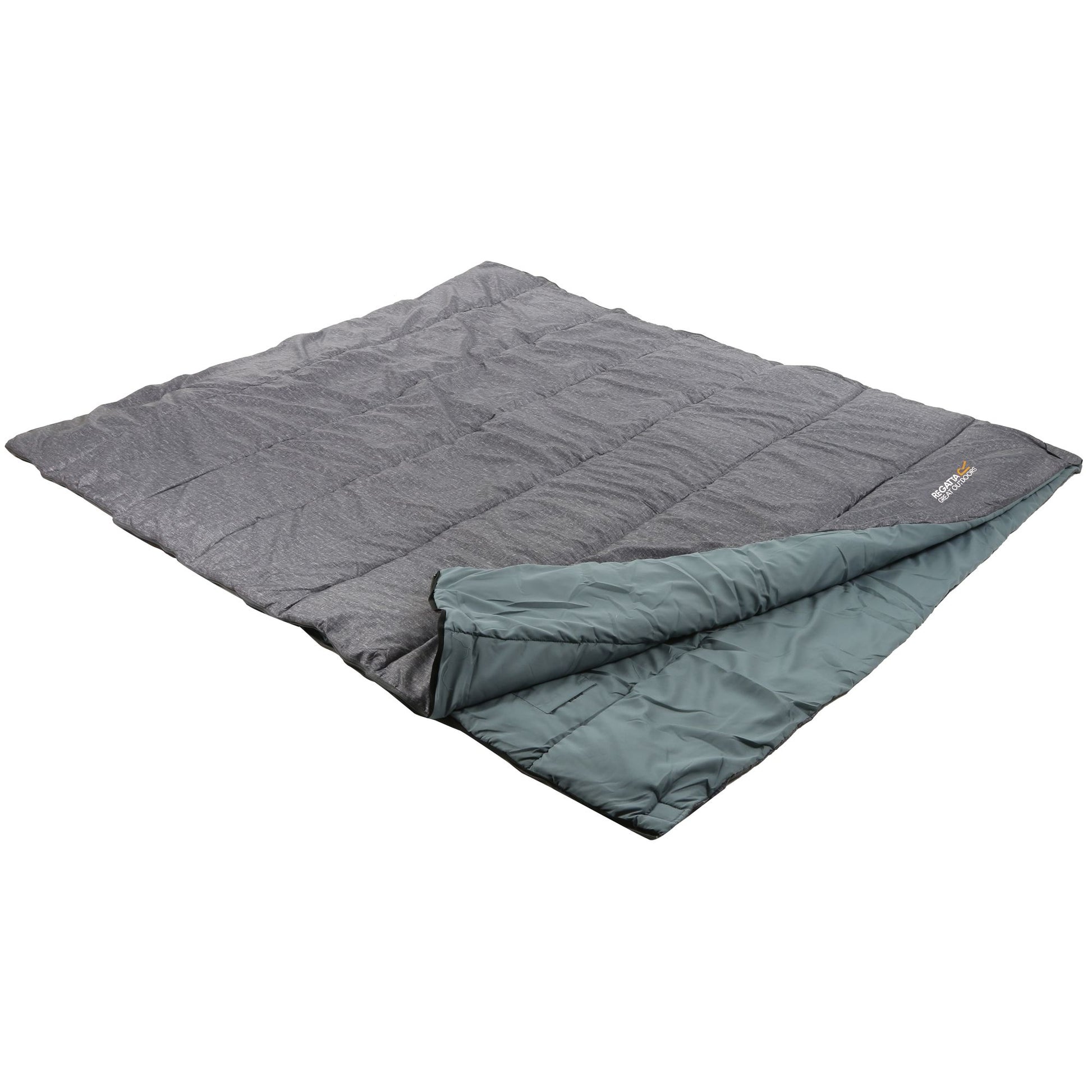 Grey Marl - Front - Regatta Great Outdoors Maui Double Sleeping Bag