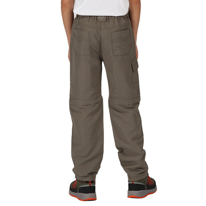 Tree Top - Back - Regatta Childrens-Kids Sorcer II Zip Off Trousers