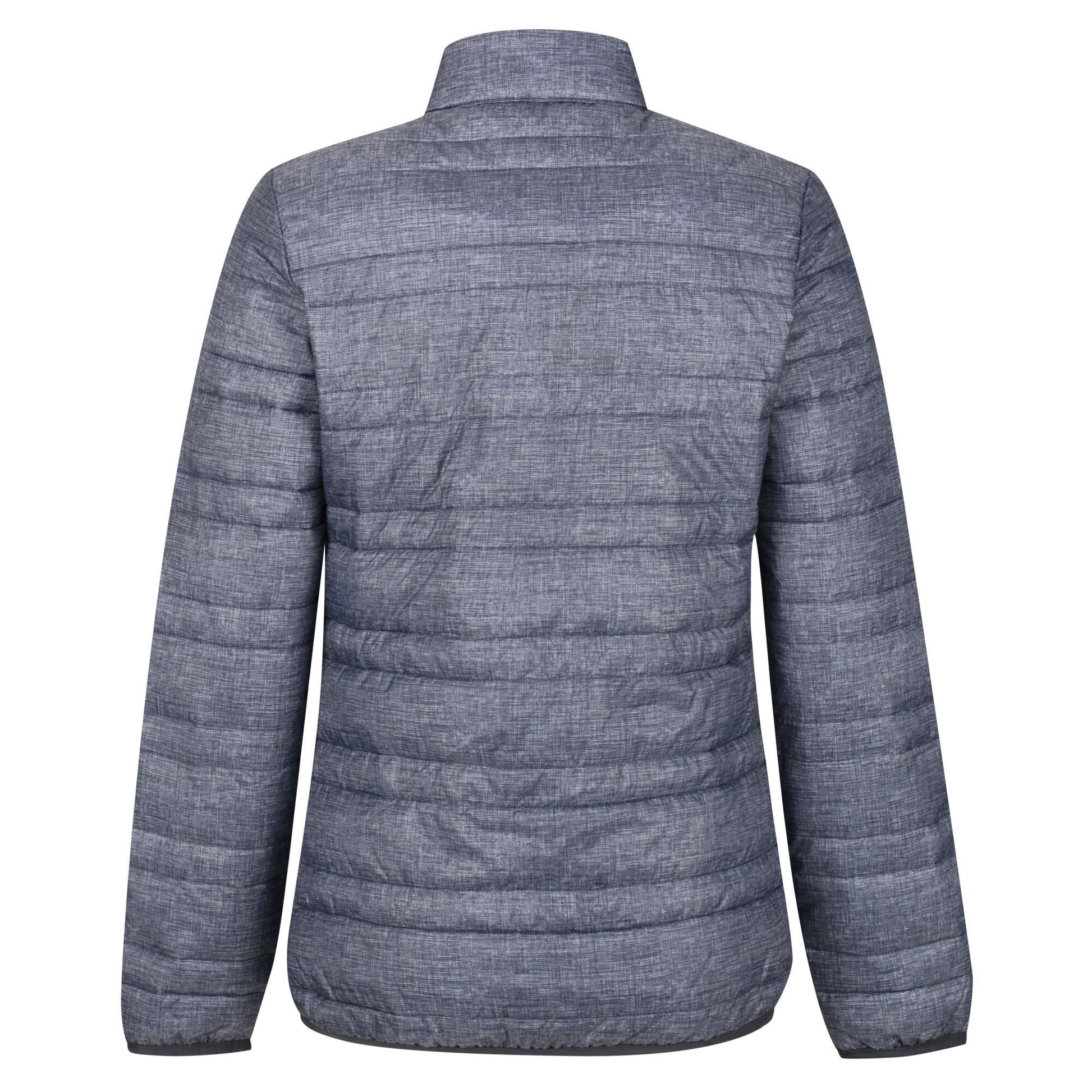 Grey Marl-Black - Back - Regatta Professional Womens-Ladies Quilted Baffled Jacket