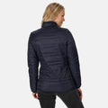 Navy-French Blue - Side - Regatta Professional Womens-Ladies Quilted Baffled Jacket