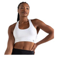 White - Lifestyle - Dare 2b Womens-Ladies Dont Sweat It Sports Bra