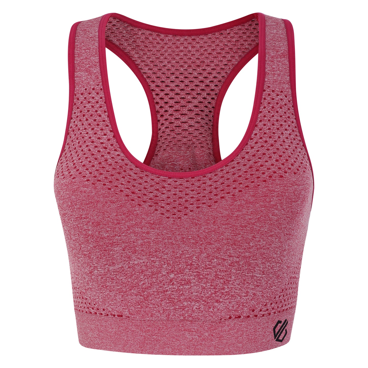 Berry Pink Marl - Front - Dare 2b Womens-Ladies Dont Sweat It Sports Bra