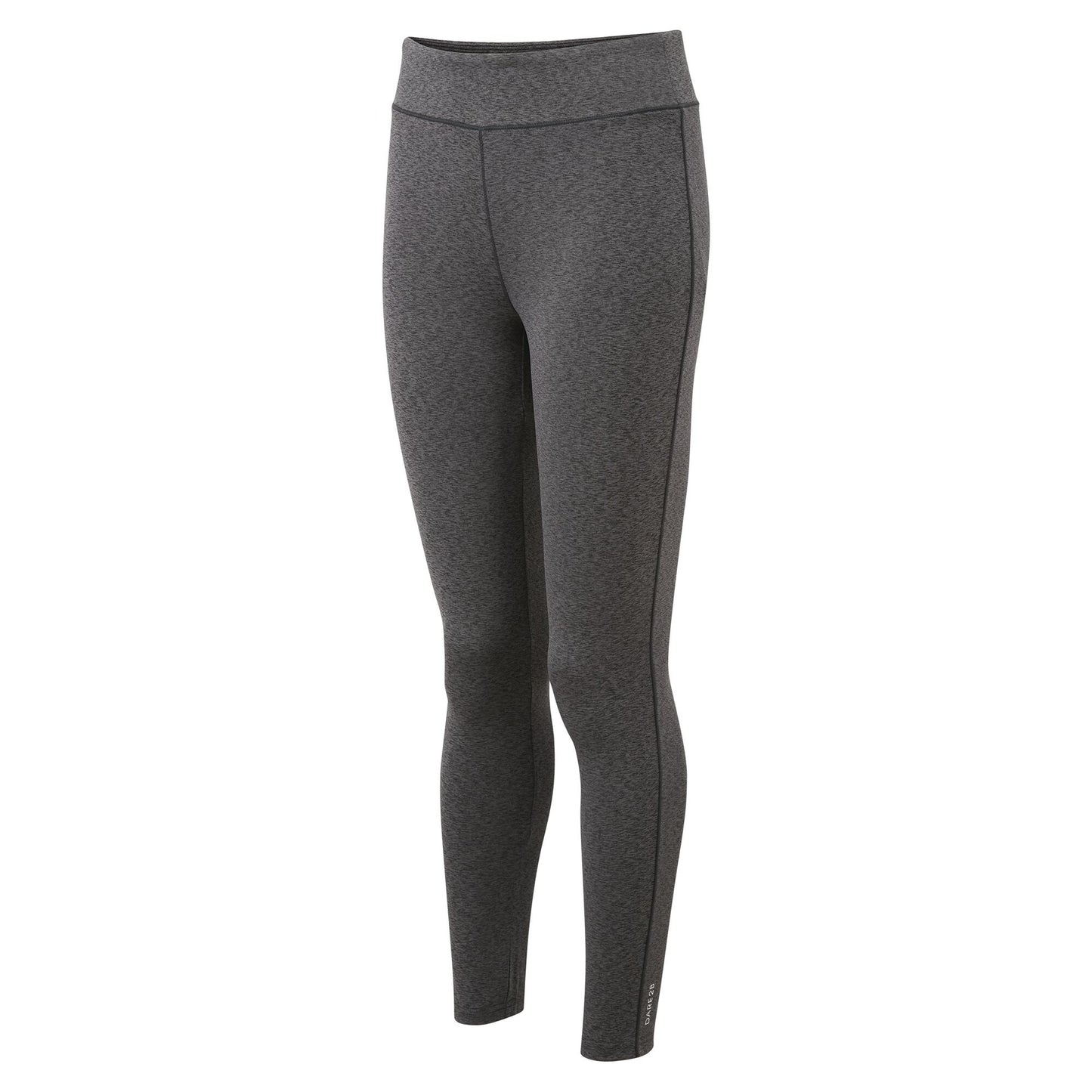 Charcoal Grey - Side - Dare 2b Womens-Ladies Influential Tight Lightweight Gym Leggings