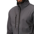 Navy - Front - Regatta Mens Honesty Made Recycled Softshell Jacket