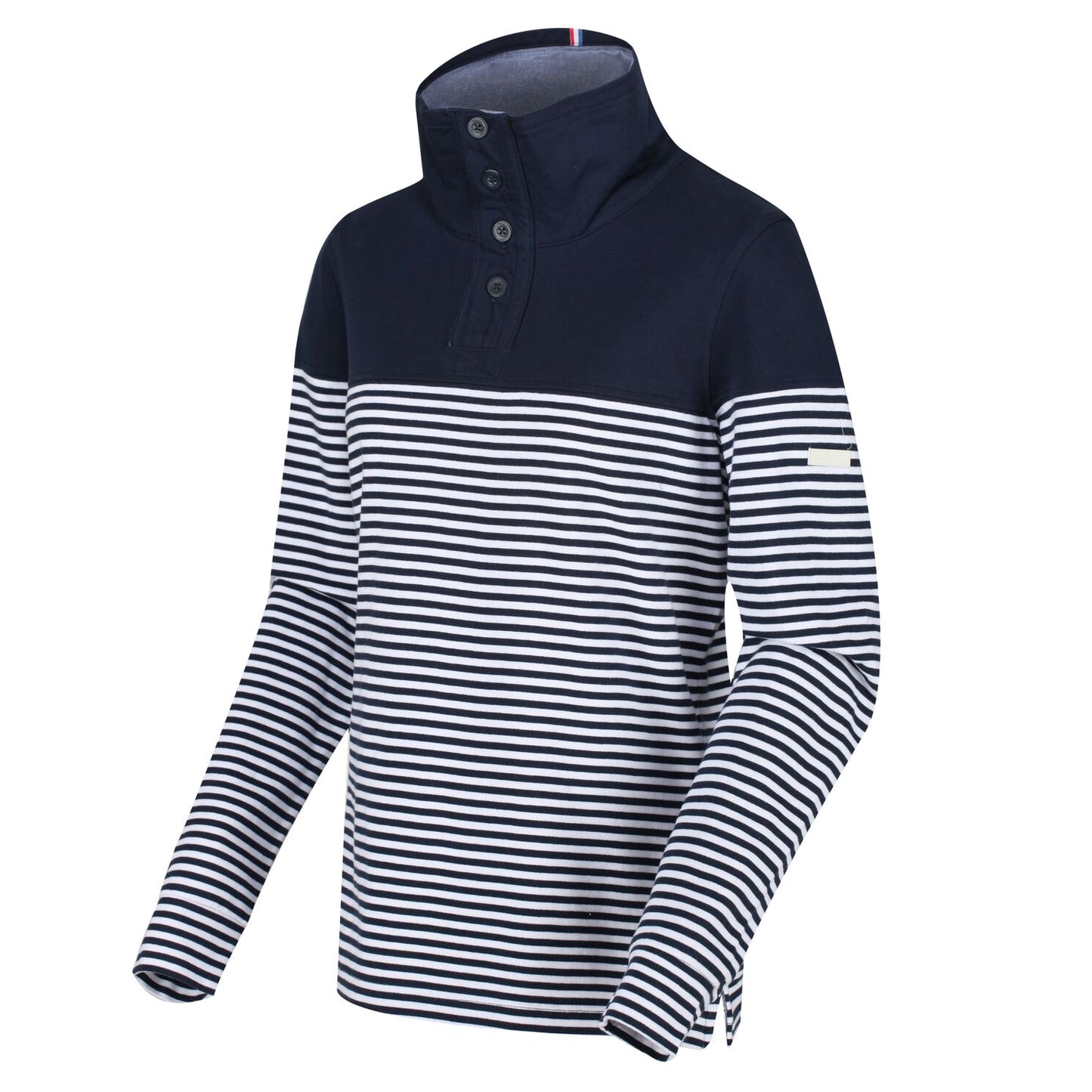 Navy Stripe - Front - Regatta Womens-Ladies Camiola Funnel Neck Sweater