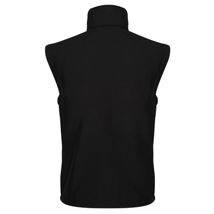 Black - Back - Regatta Professional Mens Softshell Recycled Body Warmer