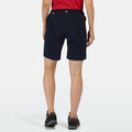 Navy - Side - Regatta Womens-Ladies Xert III Stretch Shorts