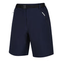 Navy - Pack Shot - Regatta Womens-Ladies Xert III Stretch Shorts