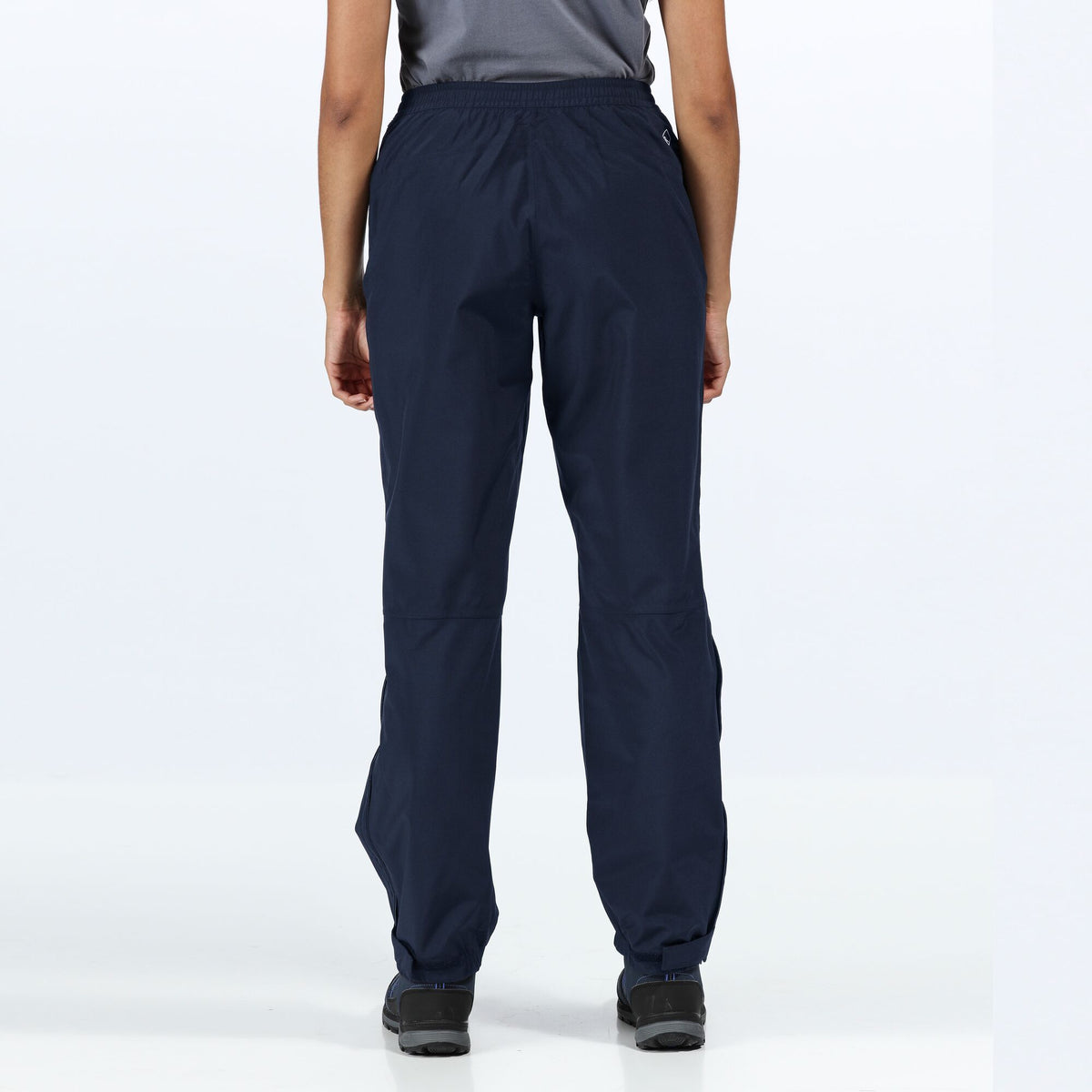Navy - Side - Regatta Womens-Ladies Highton Walking Over Trousers