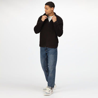 Black - Back - Regatta Professional Mens Microfleece Jacket