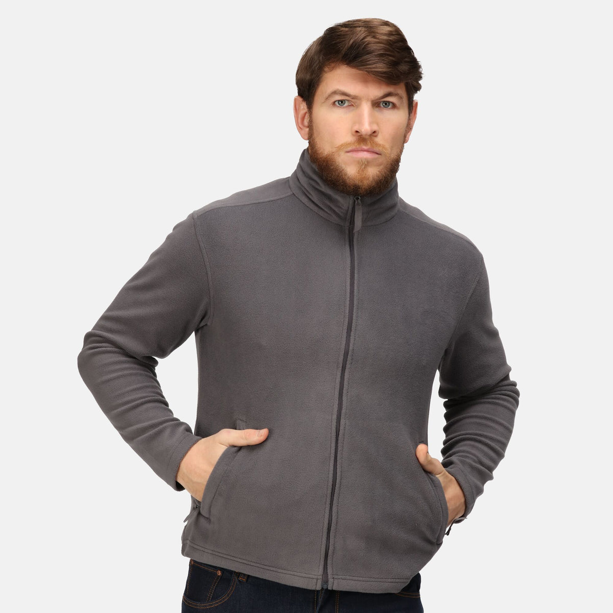 Seal Grey - Side - Regatta Professional Mens Microfleece Jacket