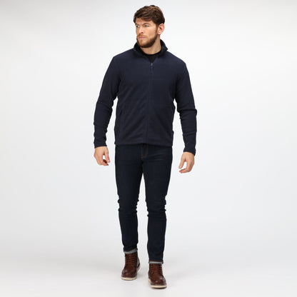 Dark Navy - Back - Regatta Professional Mens Microfleece Jacket
