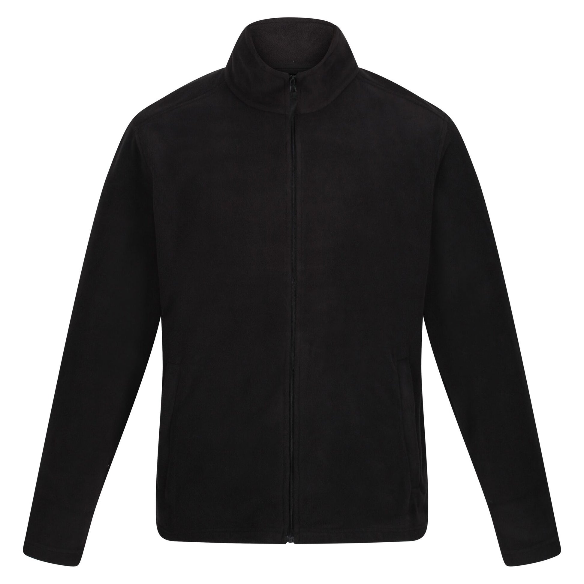 Black - Front - Regatta Professional Mens Microfleece Jacket