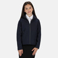 Navy-Seal Grey - Back - Regatta Childrens-Kids Classmate Soft Shell Jacket