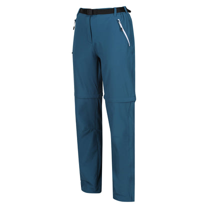 Moroccan Blue - Side - Regatta Womens-Ladies Xert III Trousers