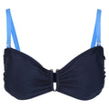 Navy-Sonic Blue - Front - Regatta Womens-Ladies Aceana III Bikini Top