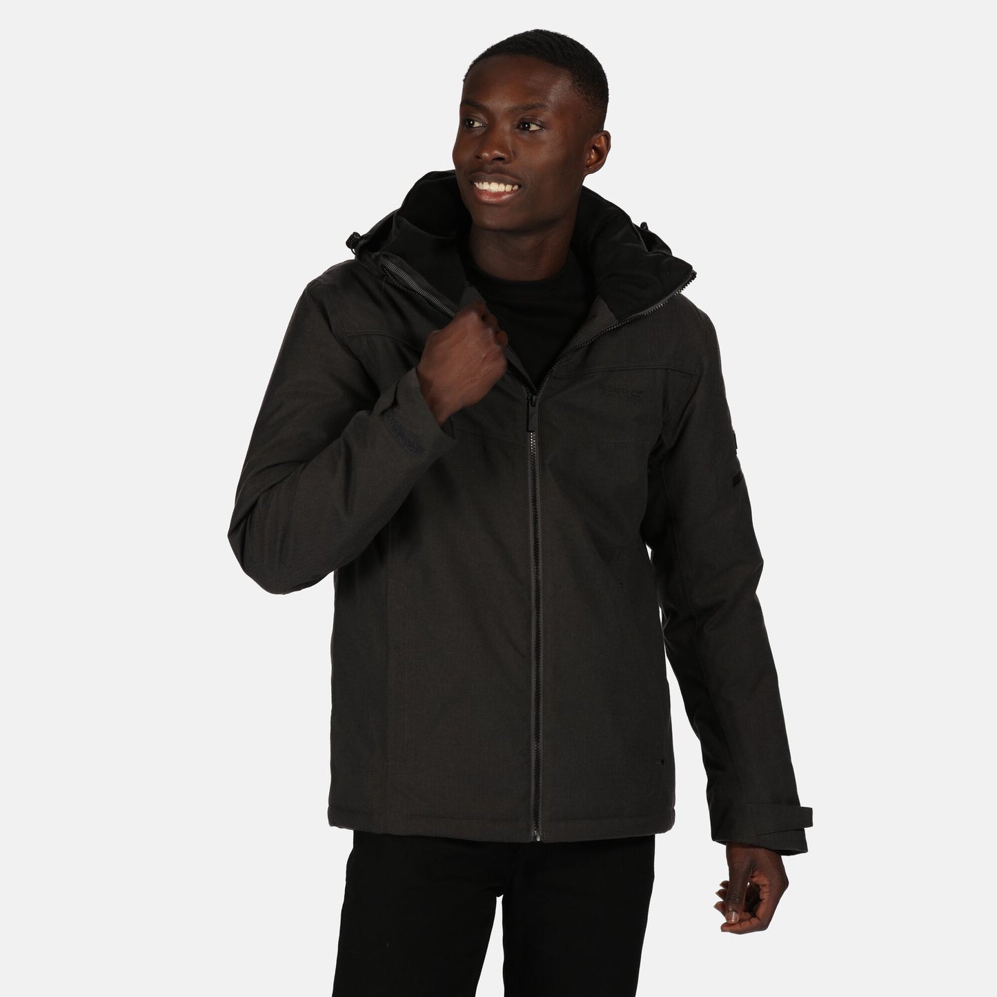 Ash - Back - Regatta Mens Highside Insulated Waterproof Jacket