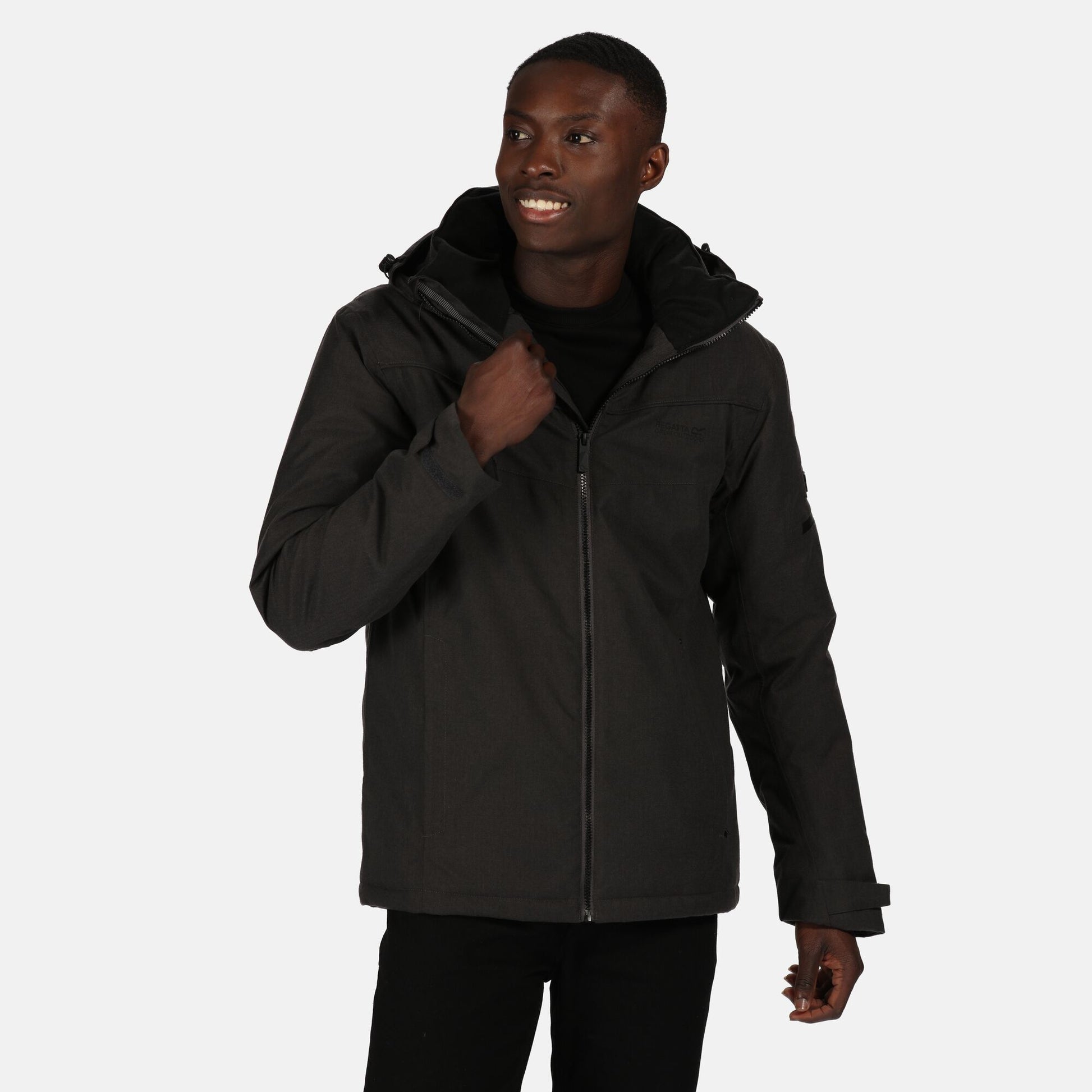 Ash - Back - Regatta Mens Highside Insulated Waterproof Jacket
