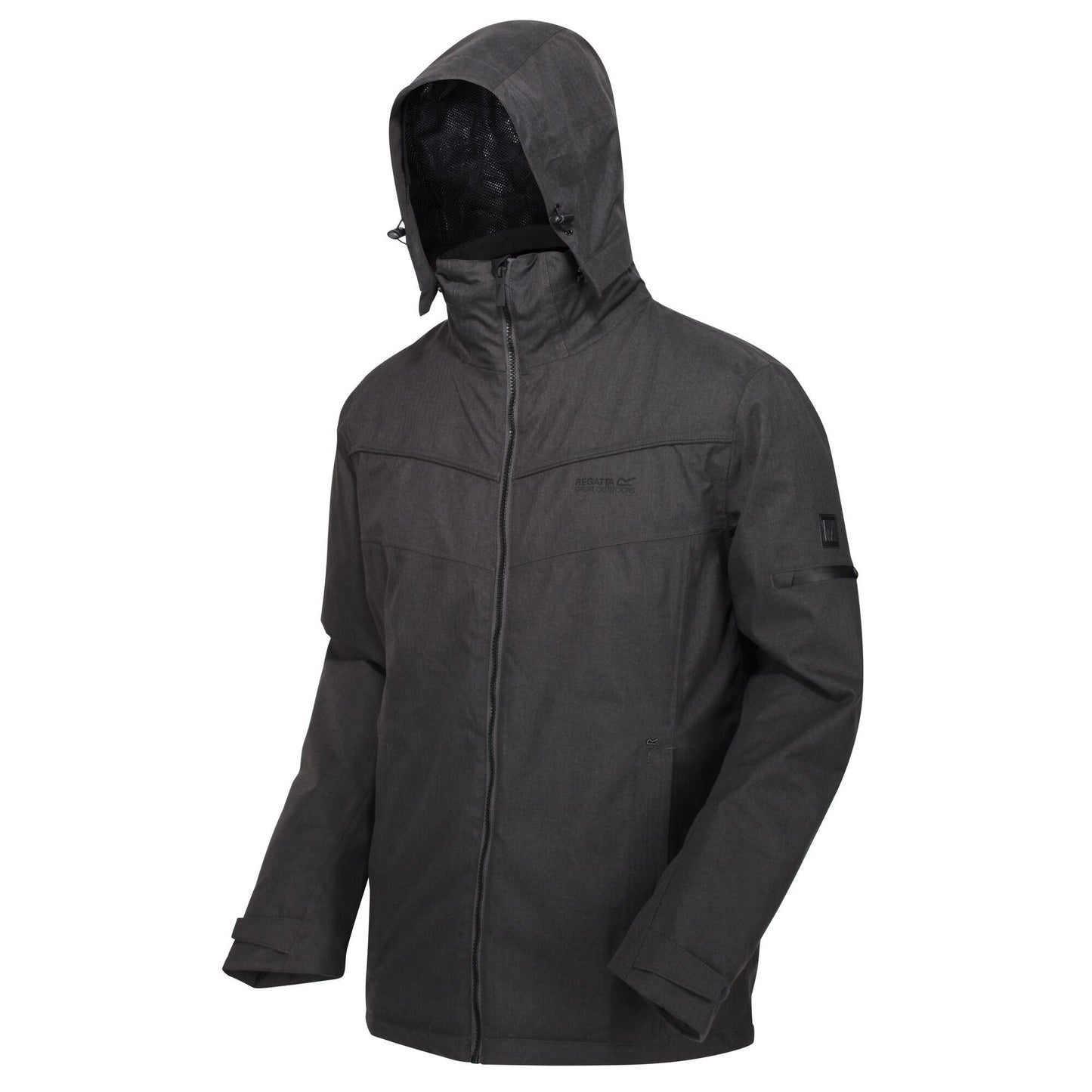 Ash - Pack Shot - Regatta Mens Highside Insulated Waterproof Jacket