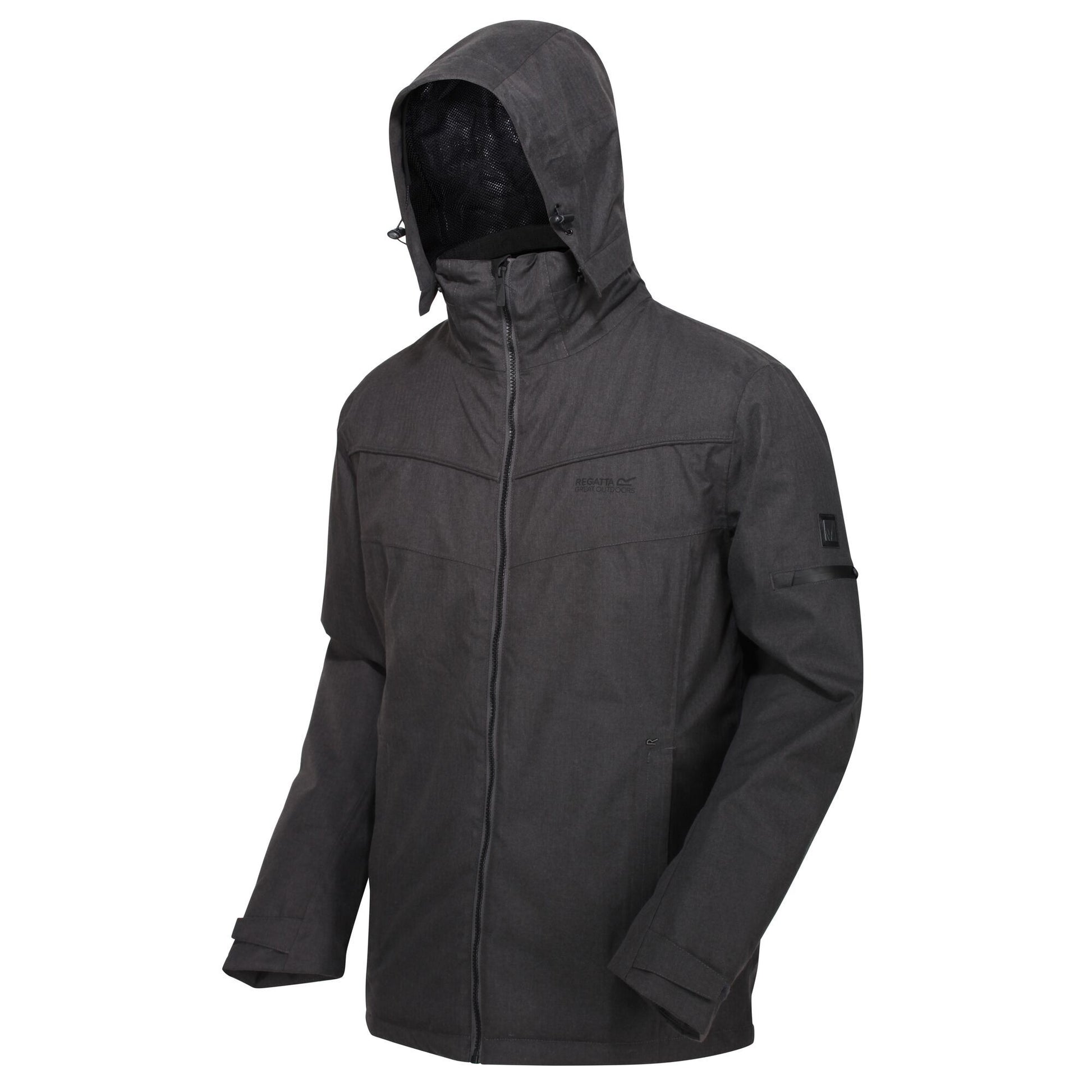 Ash - Pack Shot - Regatta Mens Highside Insulated Waterproof Jacket
