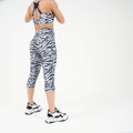 Black-White Zebra - Side - Dare 2B Womens-Ladies Influential Leggings