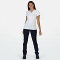 White - Back - Regatta Womens-Ladies Sinton Polo Shirt