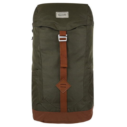 Dark Khaki-Gingerbread - Front - Regatta Stamford 25L Backpack