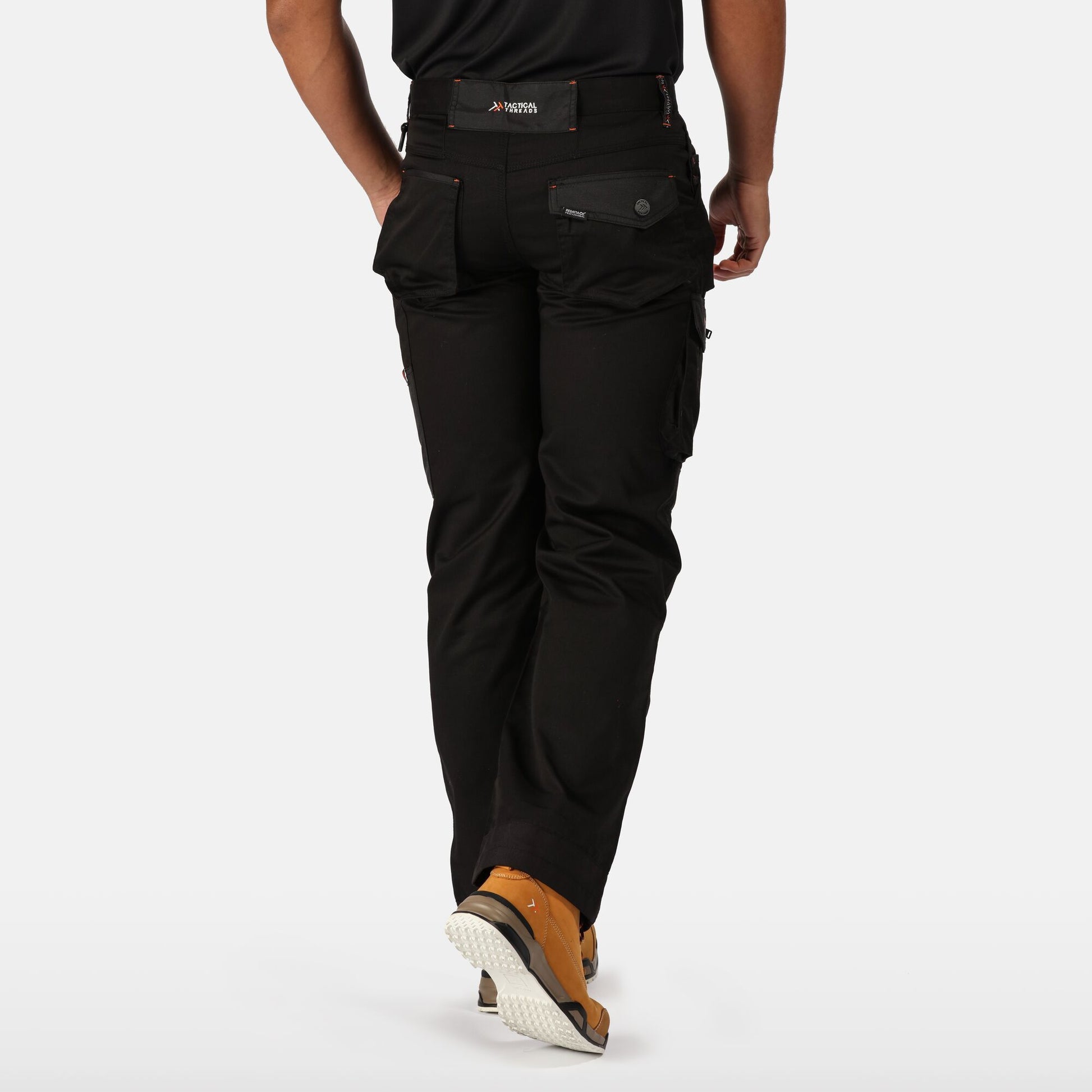 Black - Side - Regatta Professional Mens Work Trousers