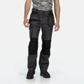 Iron-Black - Back - Regatta Mens Incursion Work Trousers