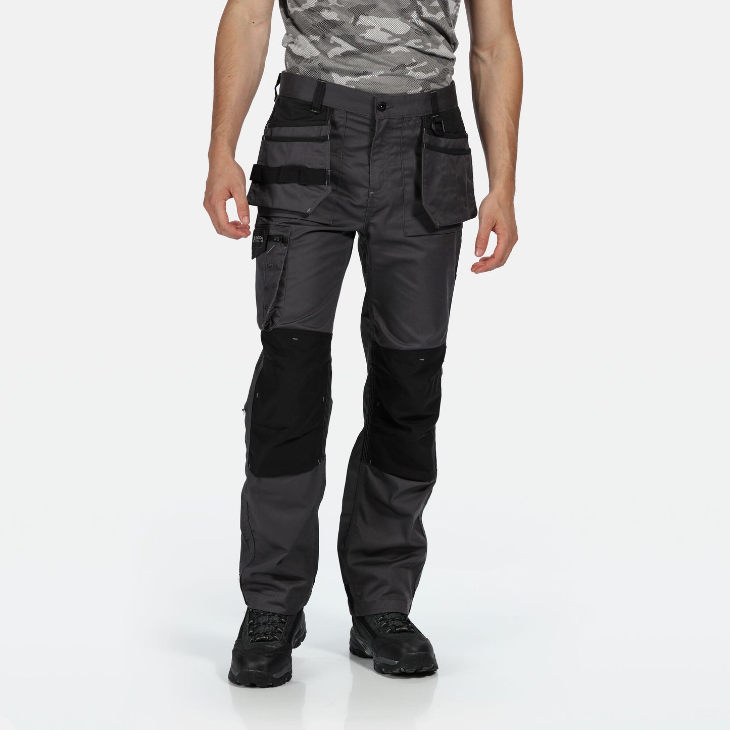 Iron-Black - Back - Regatta Professional Mens Work Trousers