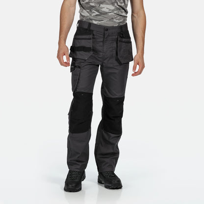 Iron-Black - Back - Regatta Professional Mens Work Trousers