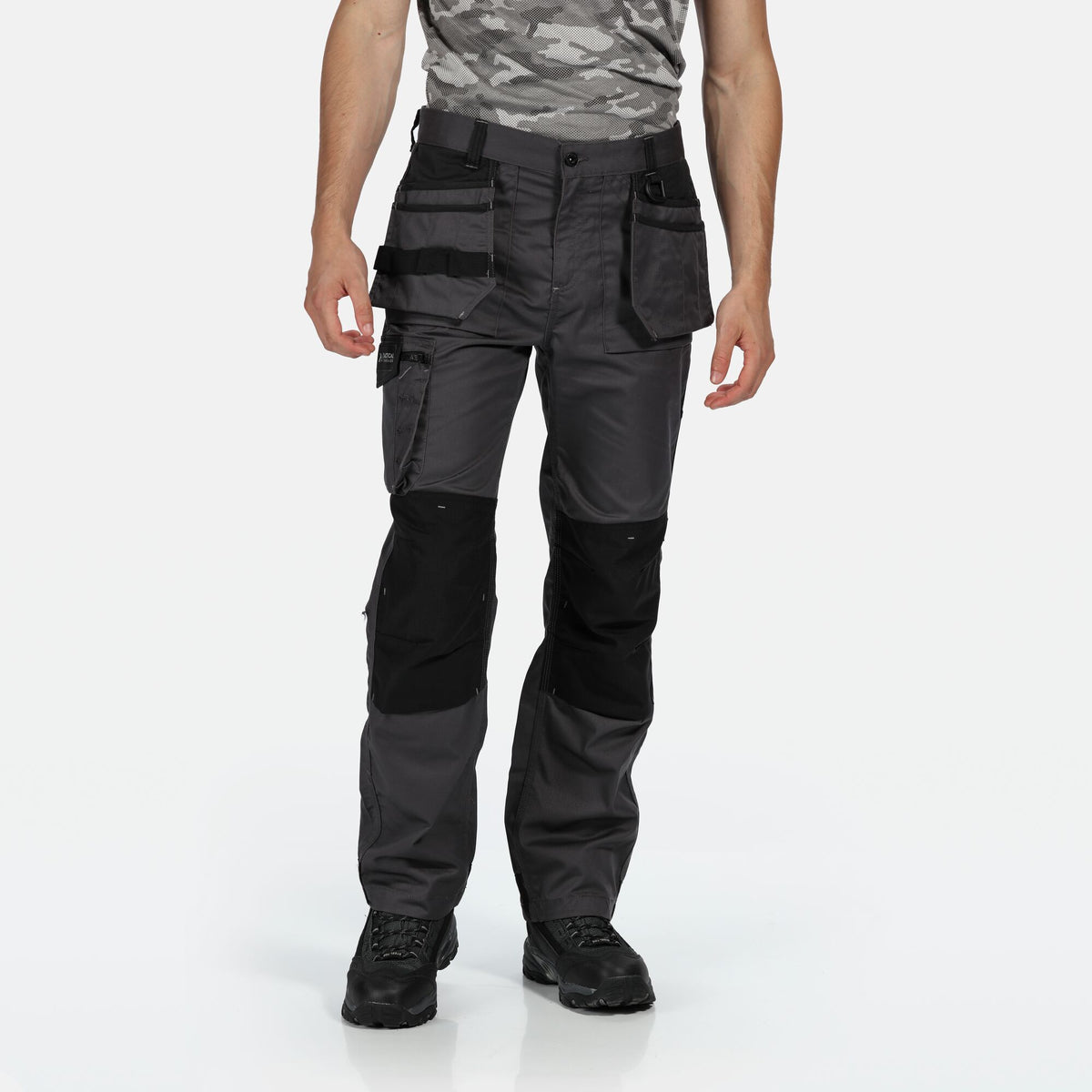 Iron-Black - Back - Regatta Professional Mens Work Trousers