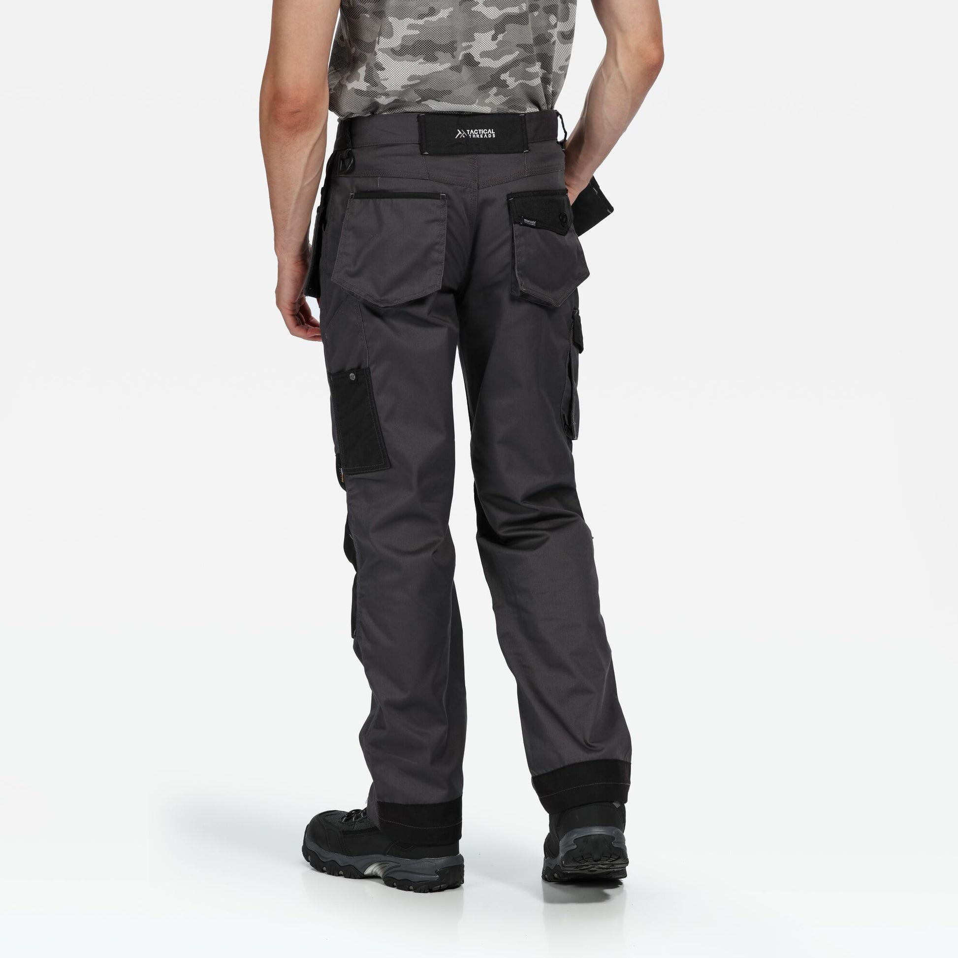 Iron-Black - Side - Regatta Professional Mens Work Trousers