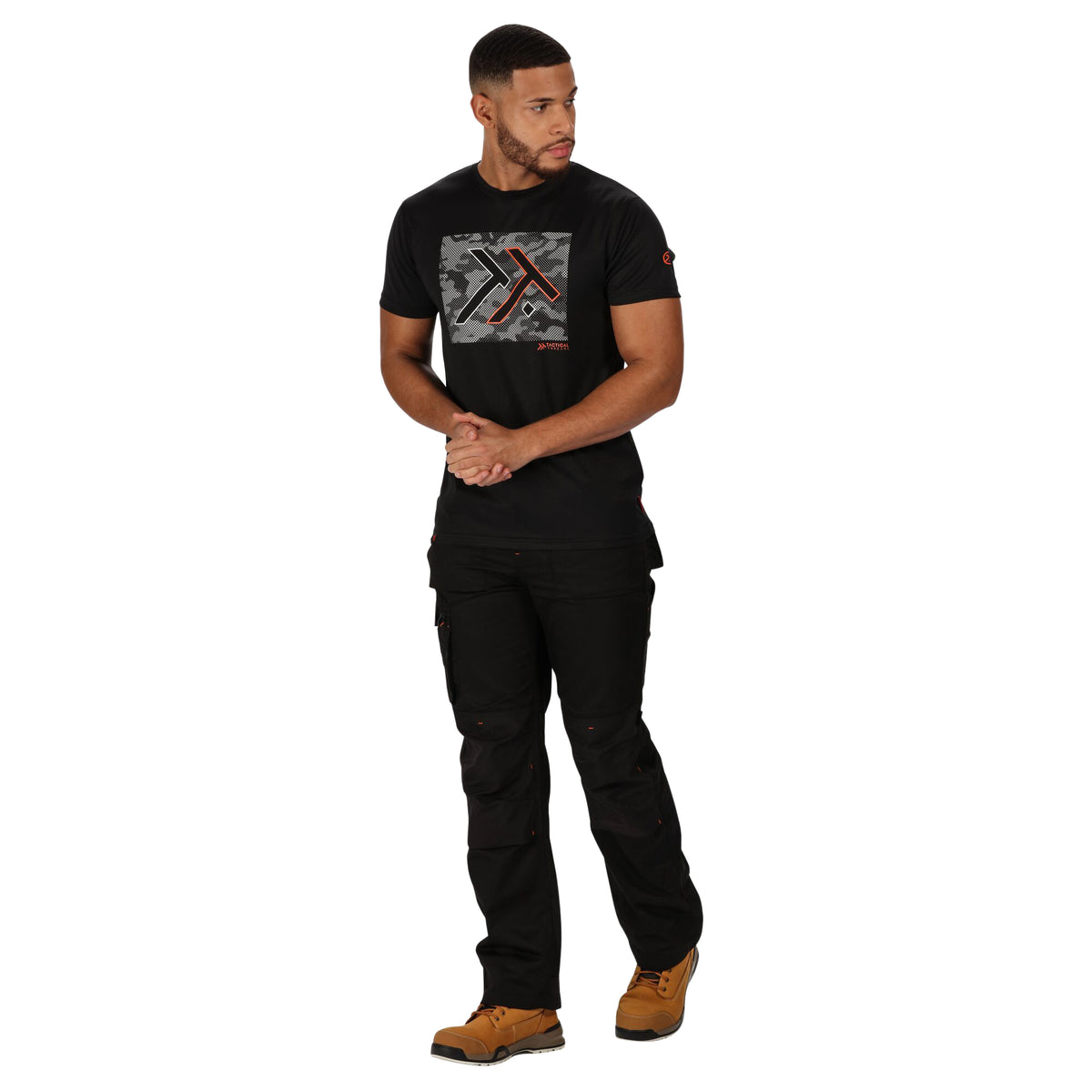 Black - Front - Regatta Professional Mens Work Trousers