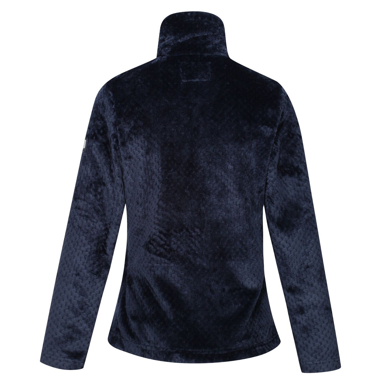 Navy - Close up - Regatta Womens-Ladies Hermilla Velour Full Zip Fleece